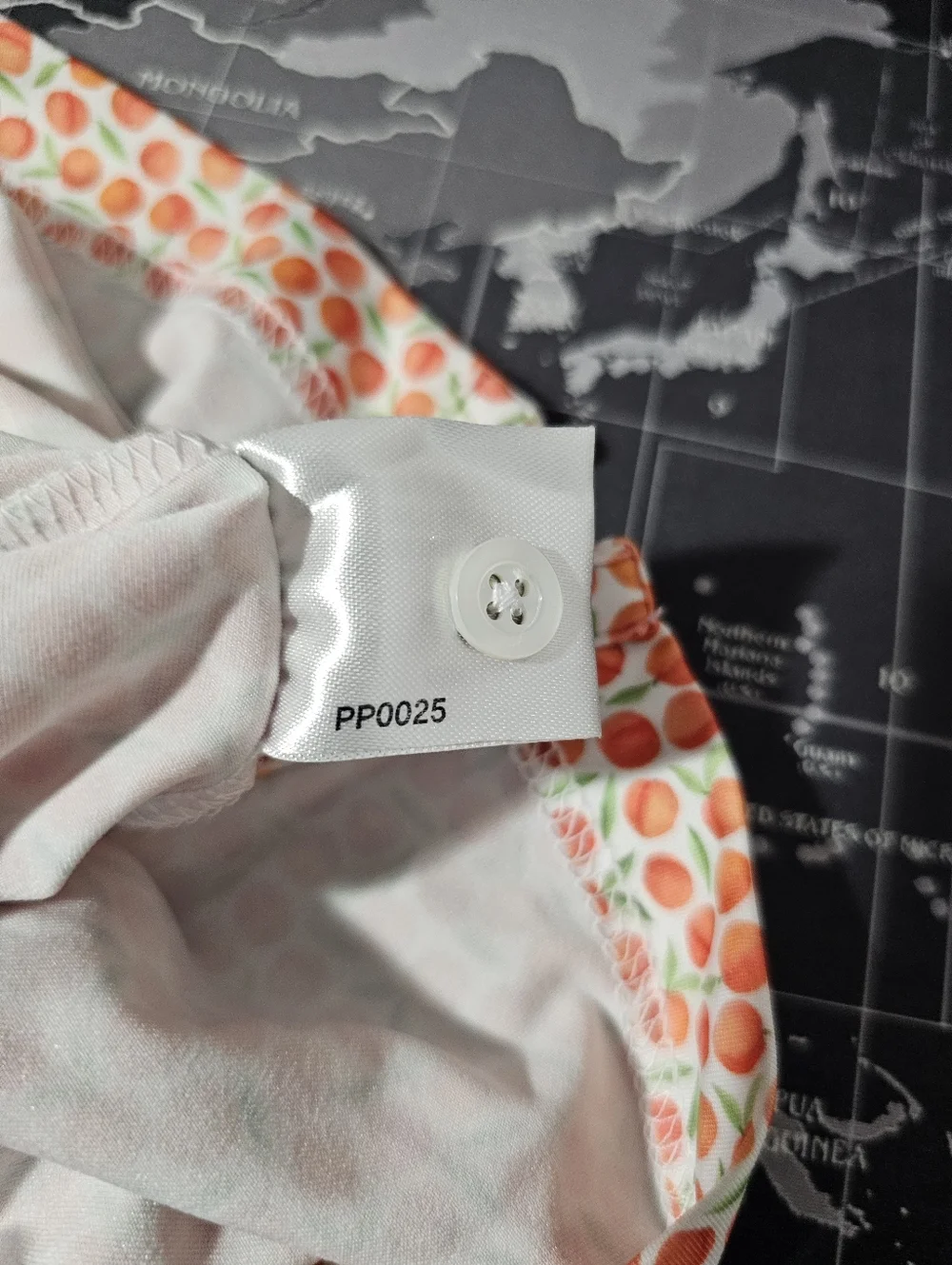 Rhoback Men's Performance Polo The Absolute Peach Print Georgia Peach XXL Golf - Picture 10 of 11